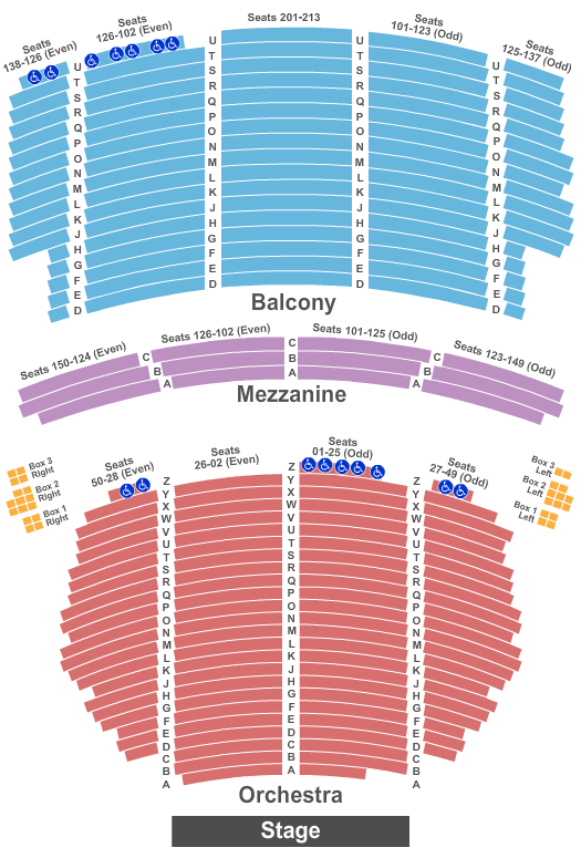 Orpheum Theatre Netfix is a Joke Seating Chart